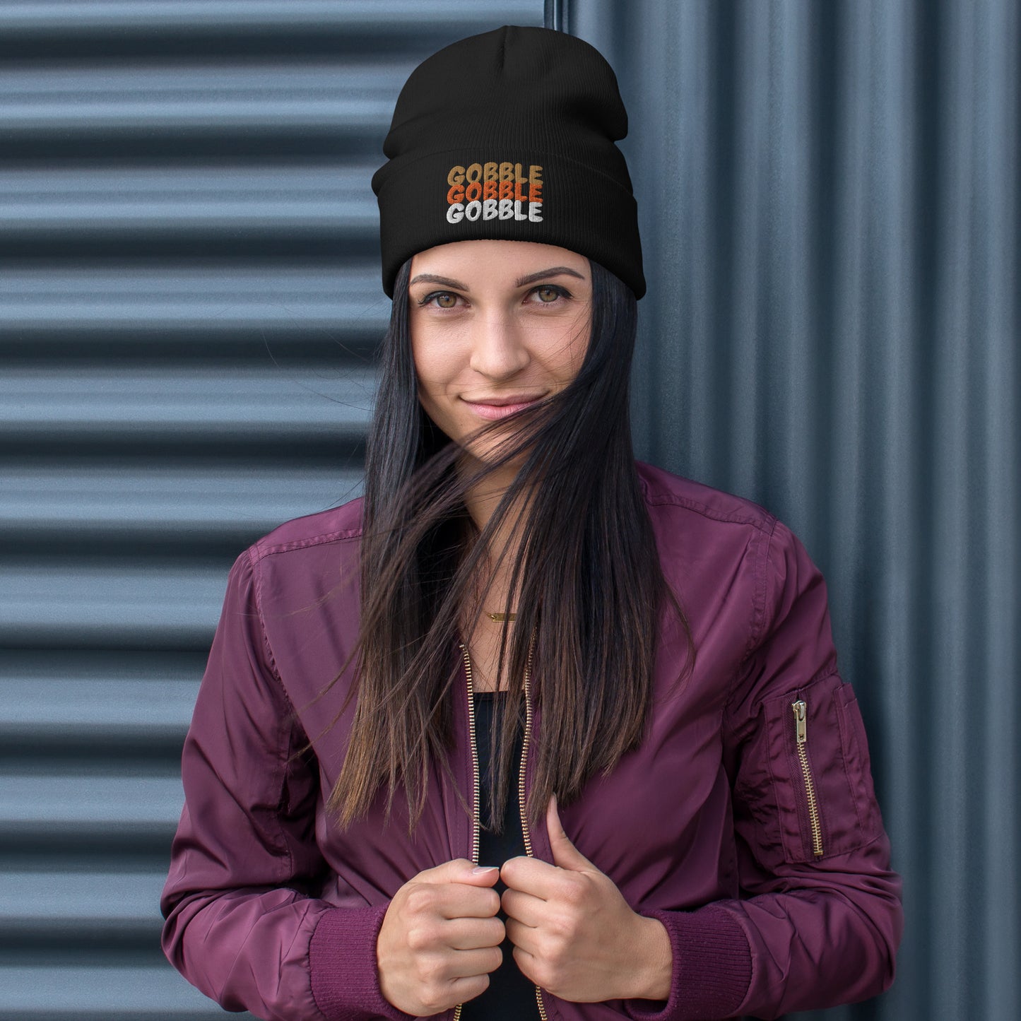 Gobble Embroidered Beanie