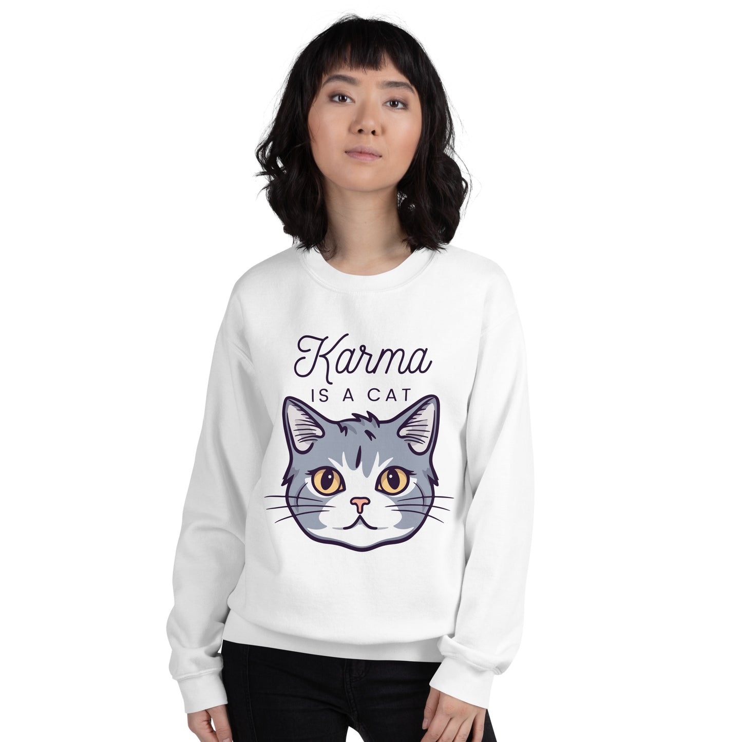 Karma is a Cat Sweatshirt