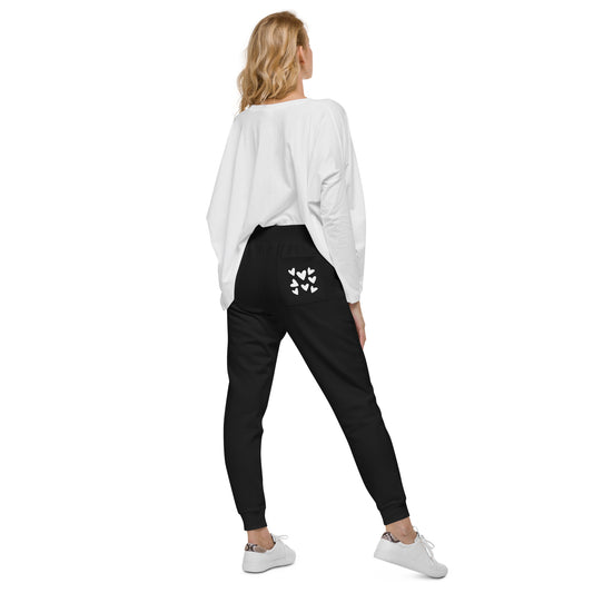 Heart Pocket fleece sweatpants