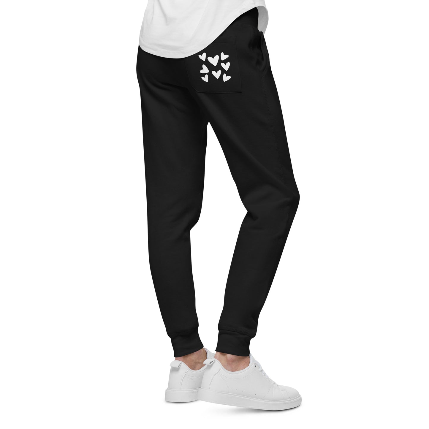 Heart Pocket fleece sweatpants