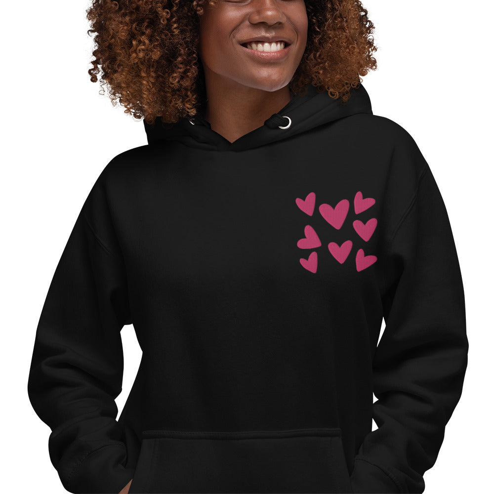 Embroidered Heart Hoodie