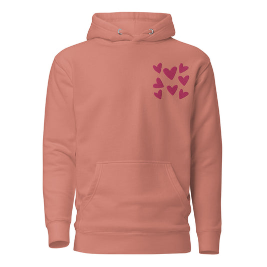 Embroidered Heart Hoodie