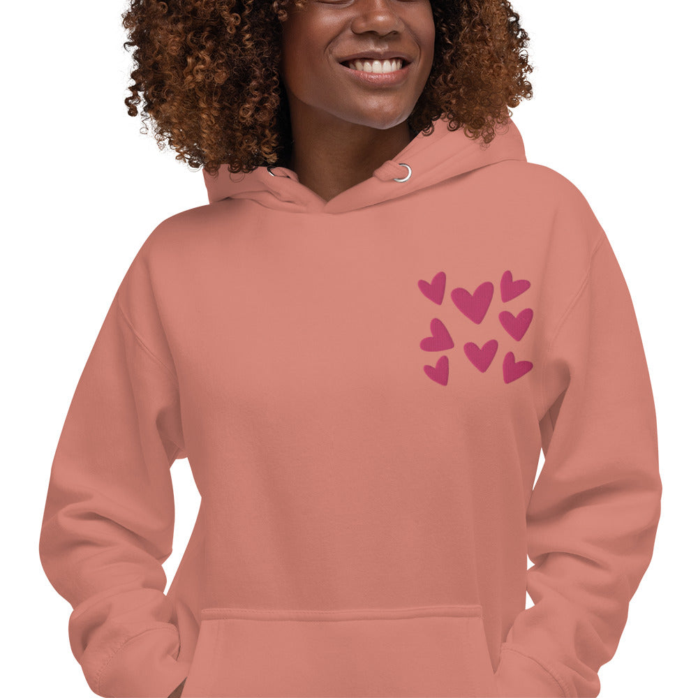 Embroidered Heart Hoodie