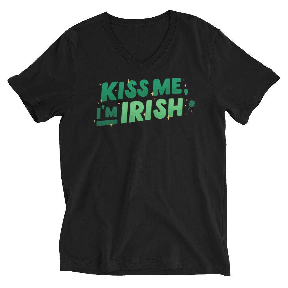 Kiss Me I'm Irish V-Neck T-Shirt