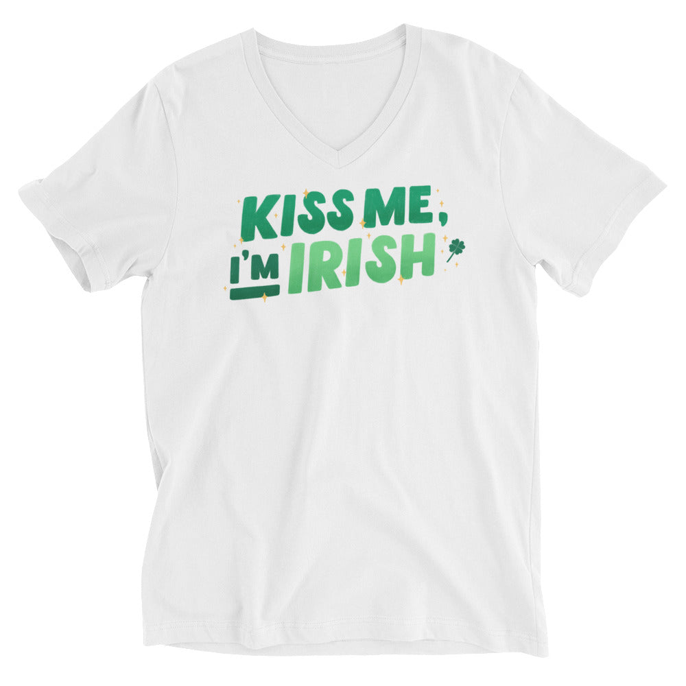 Kiss Me I'm Irish V-Neck T-Shirt