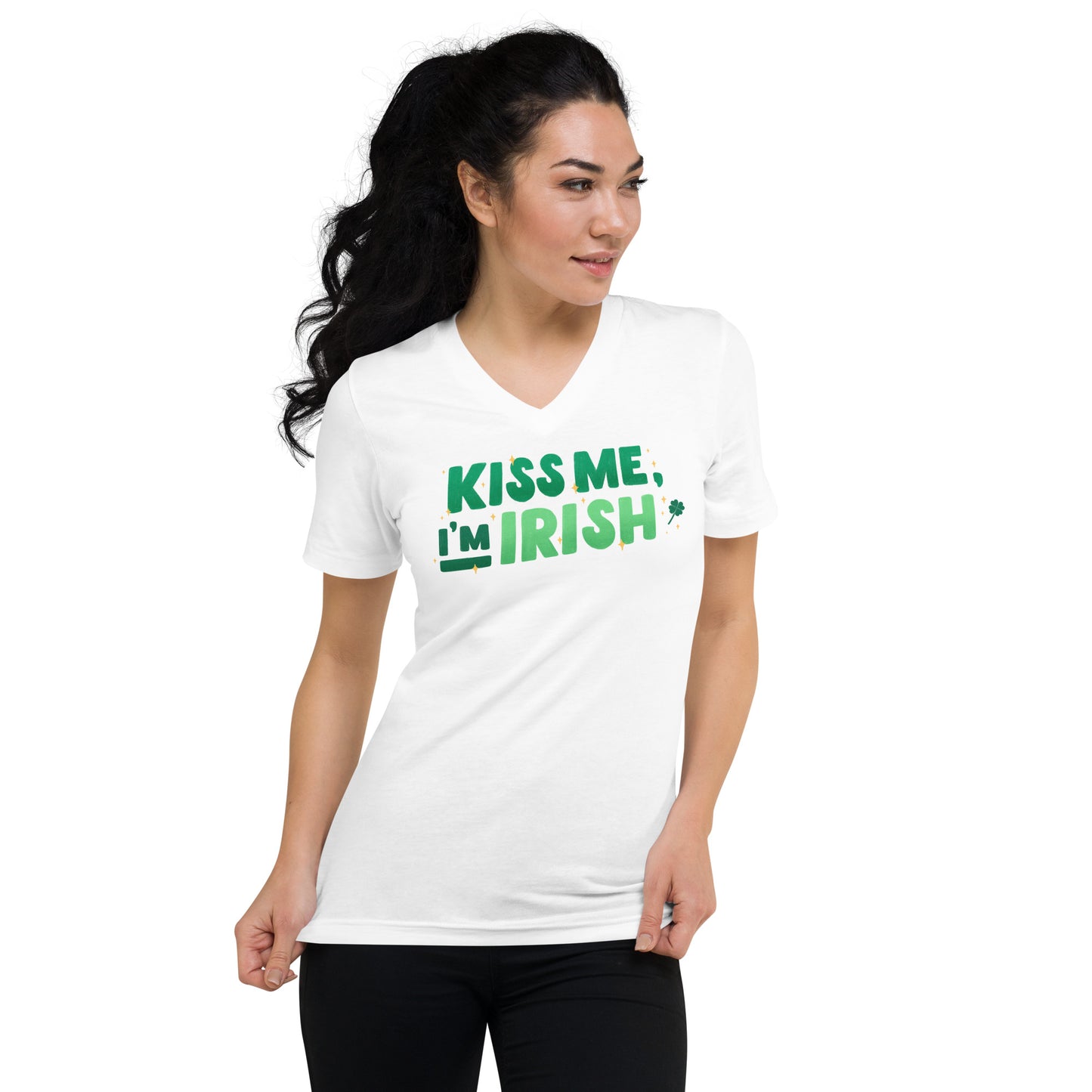 Kiss Me I'm Irish V-Neck T-Shirt