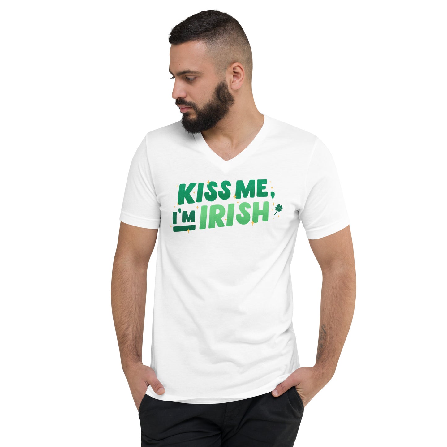 Kiss Me I'm Irish V-Neck T-Shirt