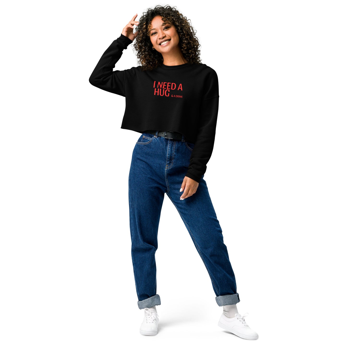 I Need a Hug Crop Sweatshirt