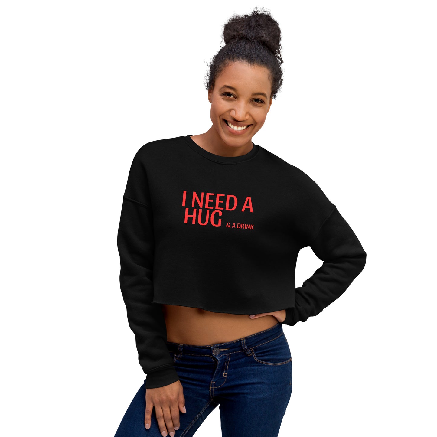 I Need a Hug Crop Sweatshirt