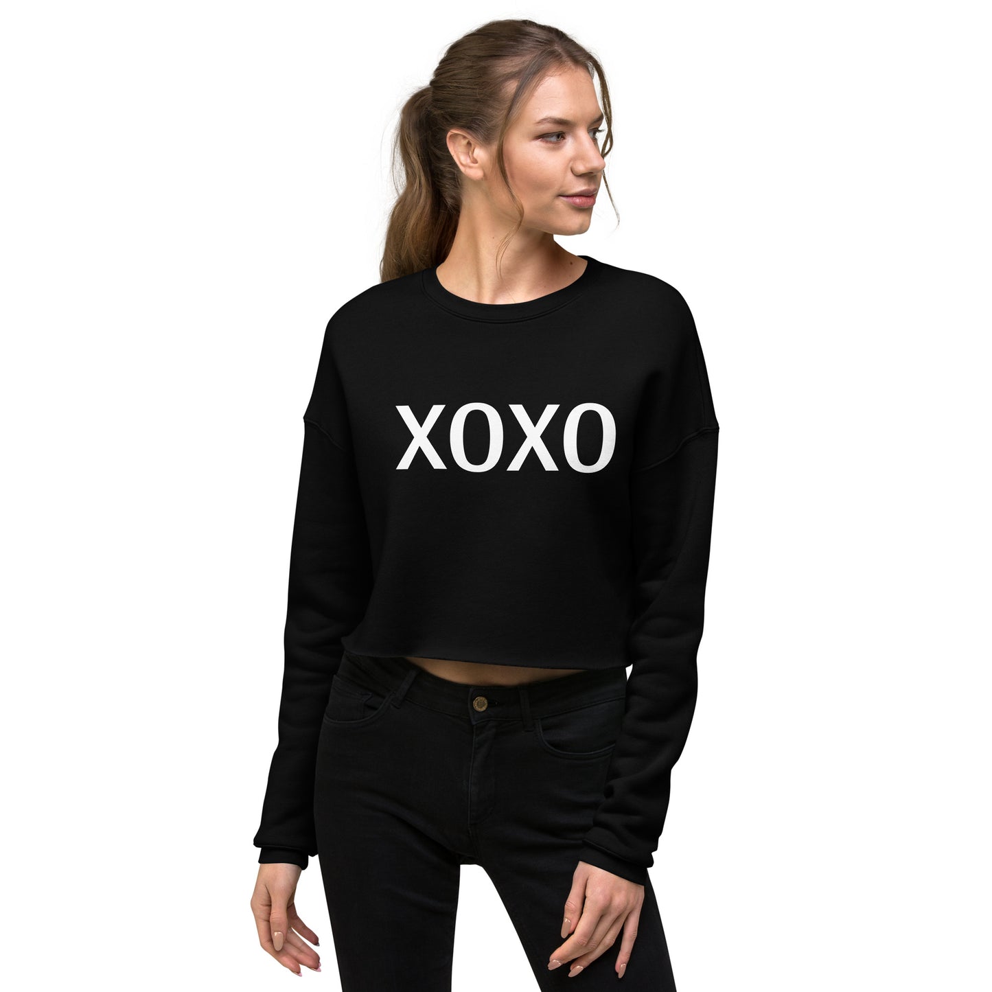 Hugs & Kisses Crop Sweatshirt