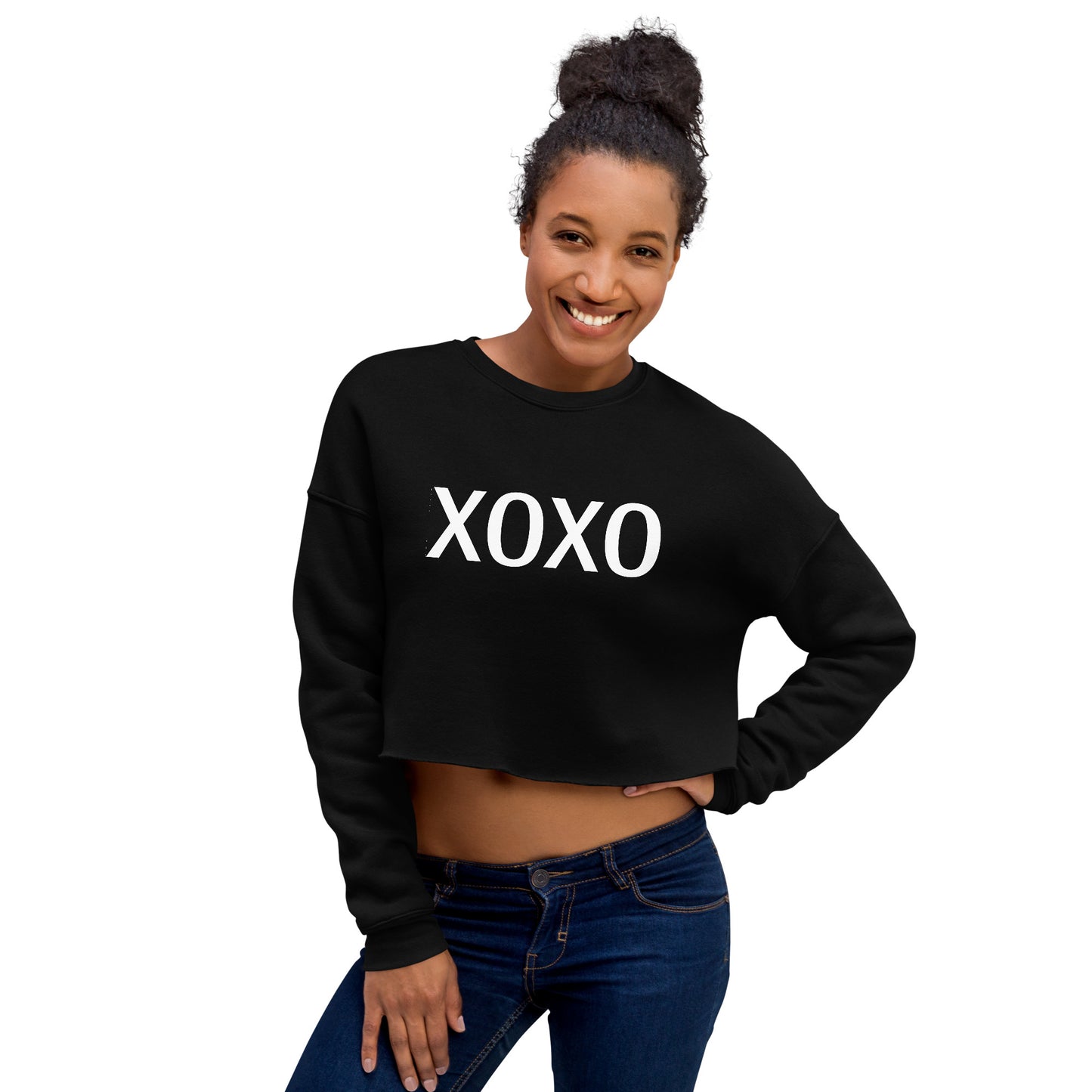 Hugs & Kisses Crop Sweatshirt