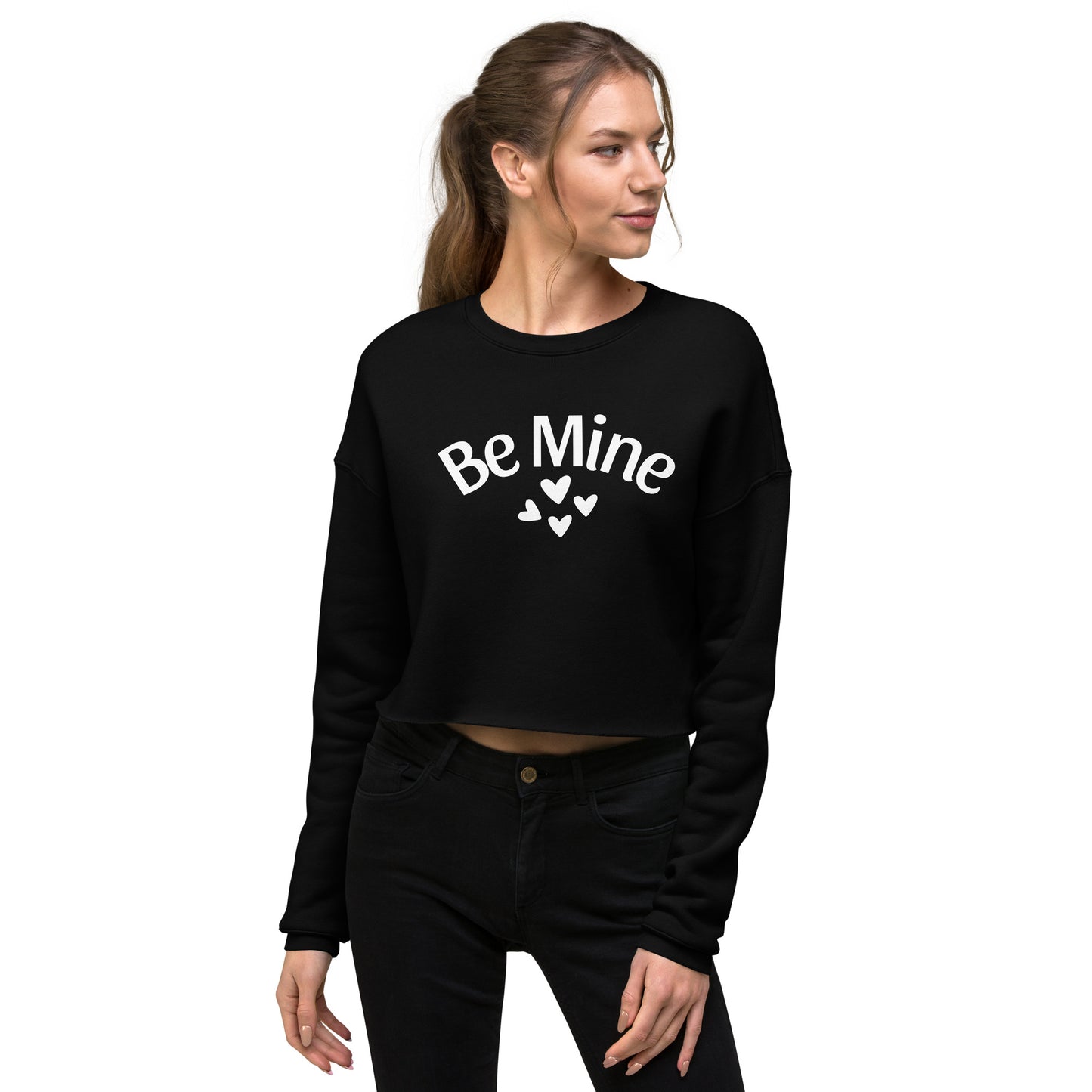 Be Mine Crop Sweatshirt