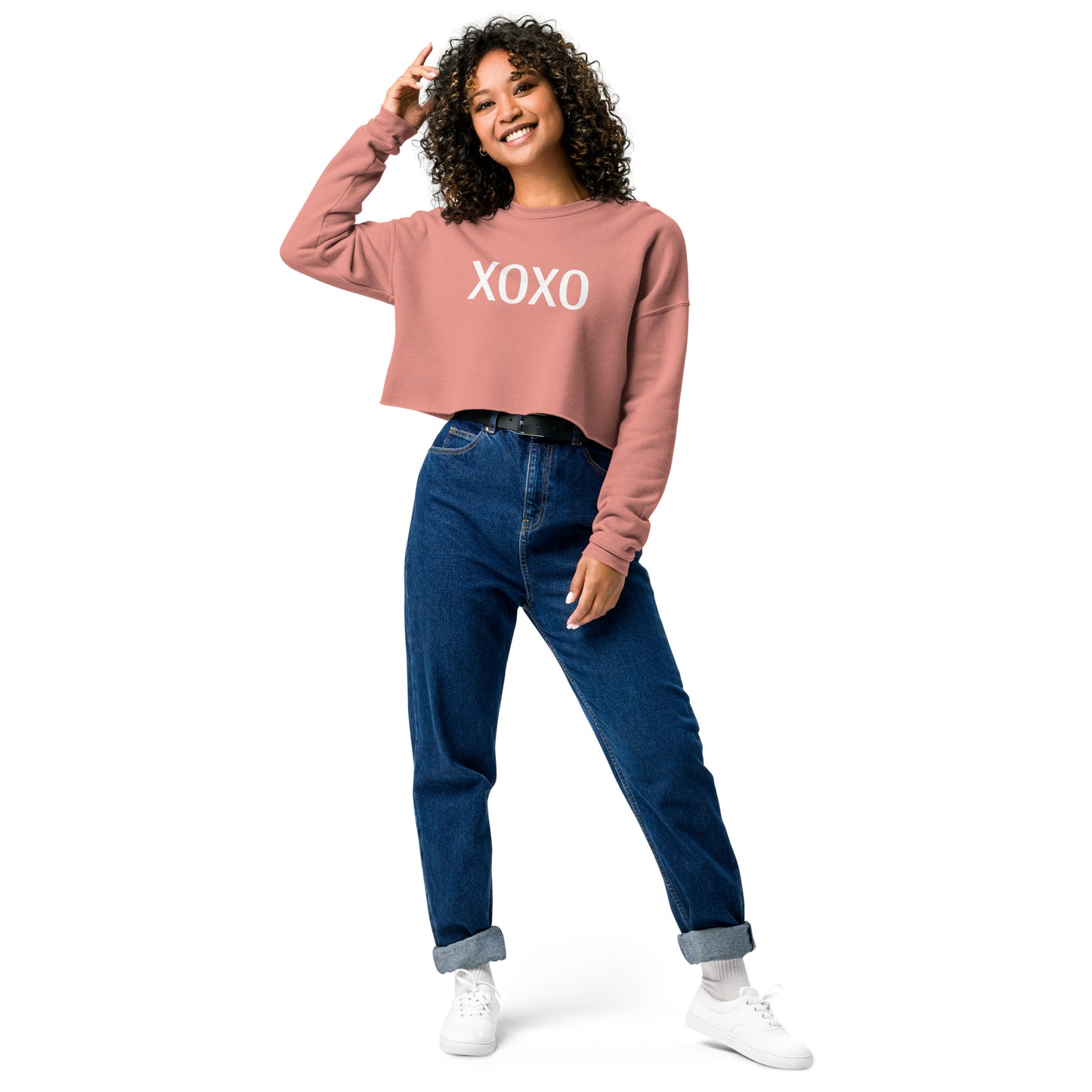 Hugs & Kisses Crop Sweatshirt