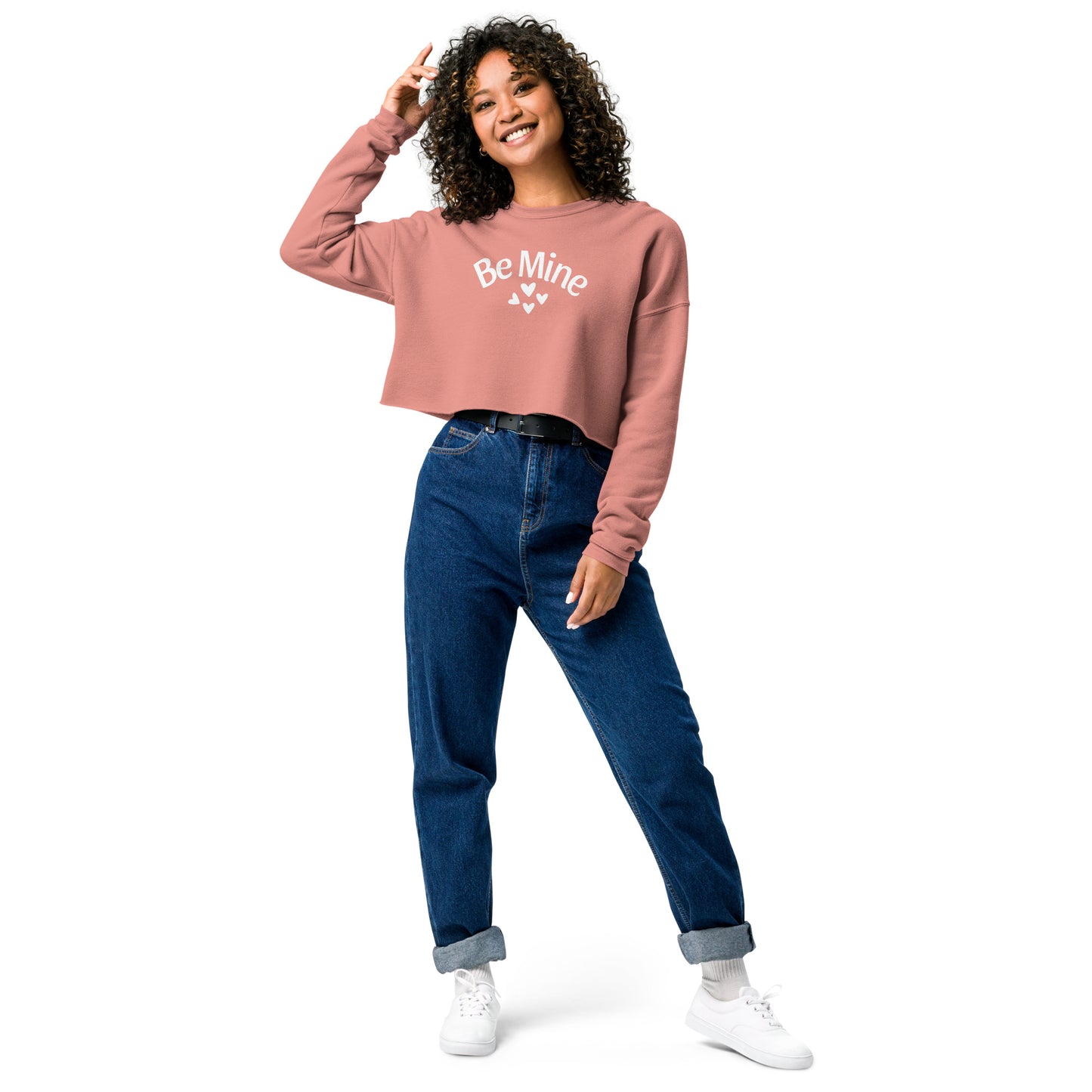 Be Mine Crop Sweatshirt