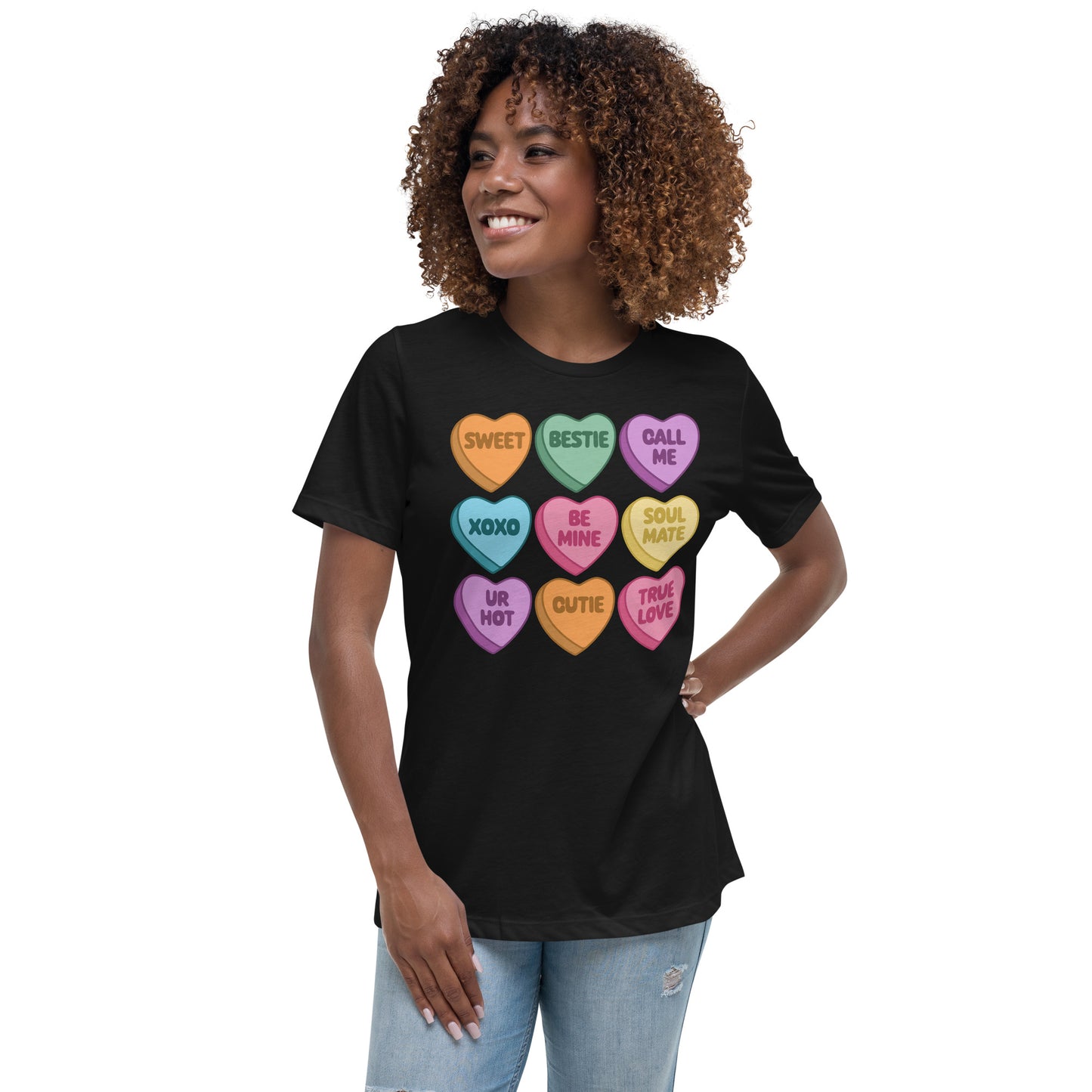 Conversation Hearts Women's Relaxed T-Shirt