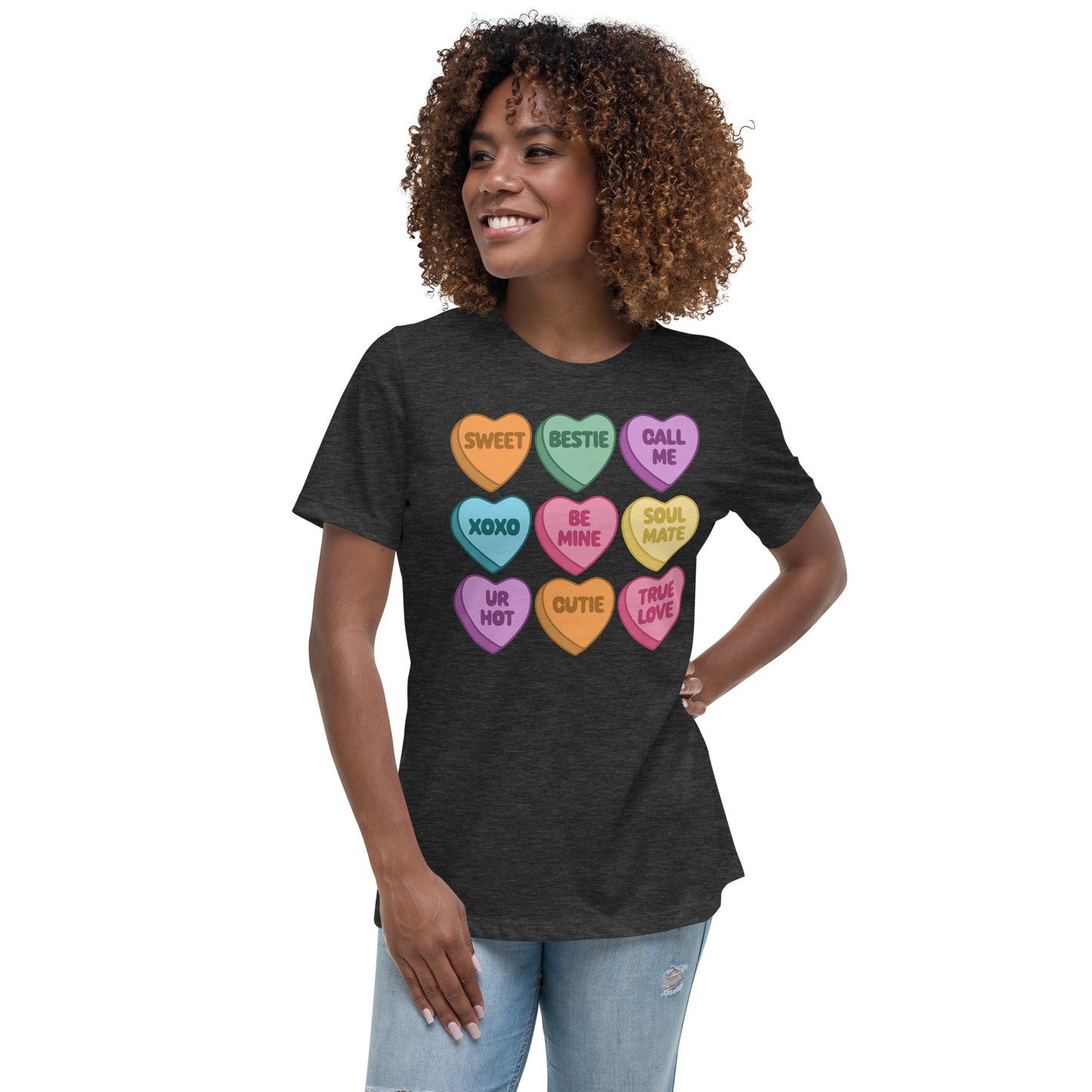 Conversation Hearts Women's Relaxed T-Shirt