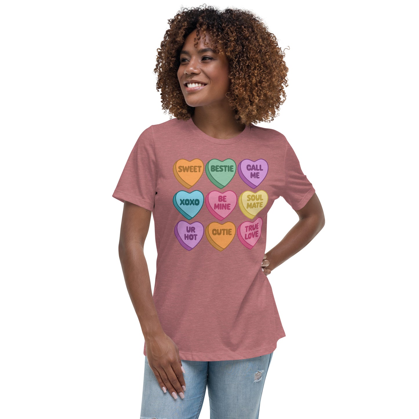 Conversation Hearts Women's Relaxed T-Shirt