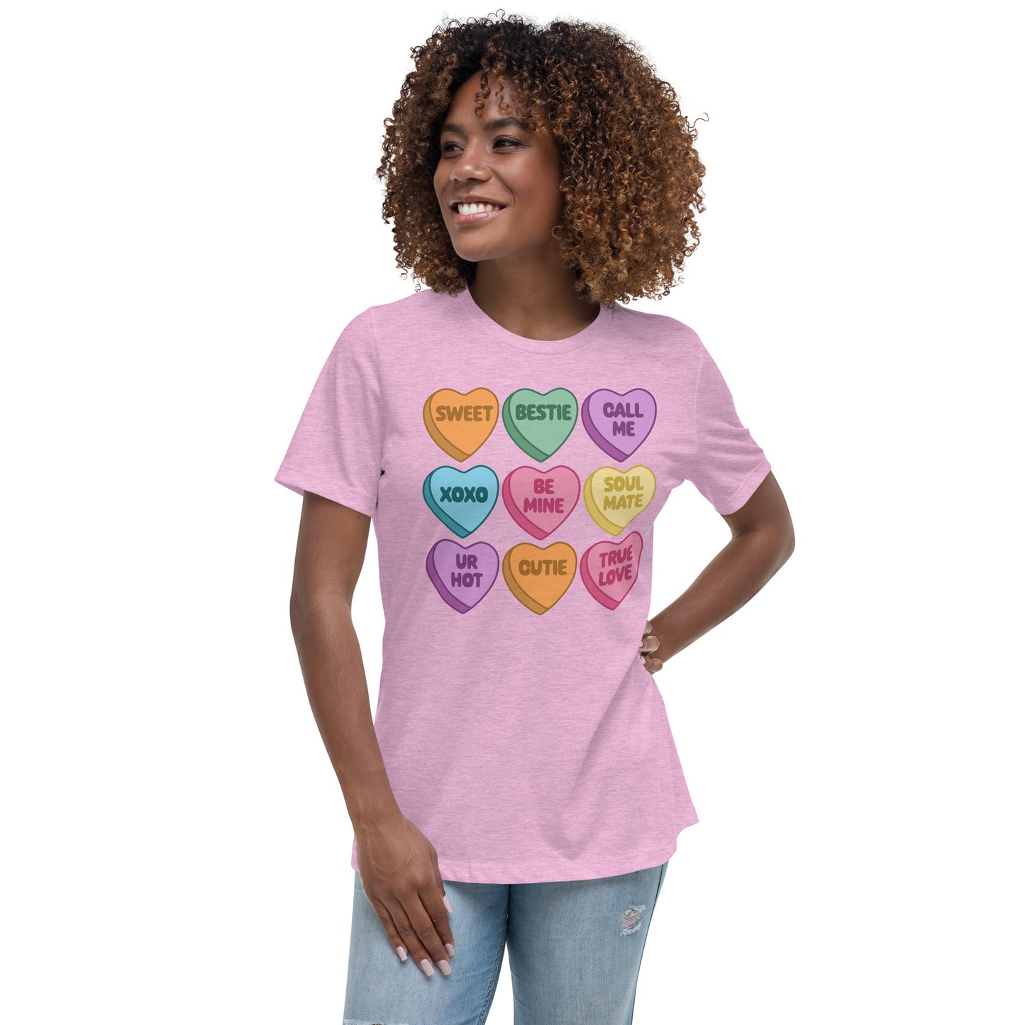 Conversation Hearts Women's Relaxed T-Shirt