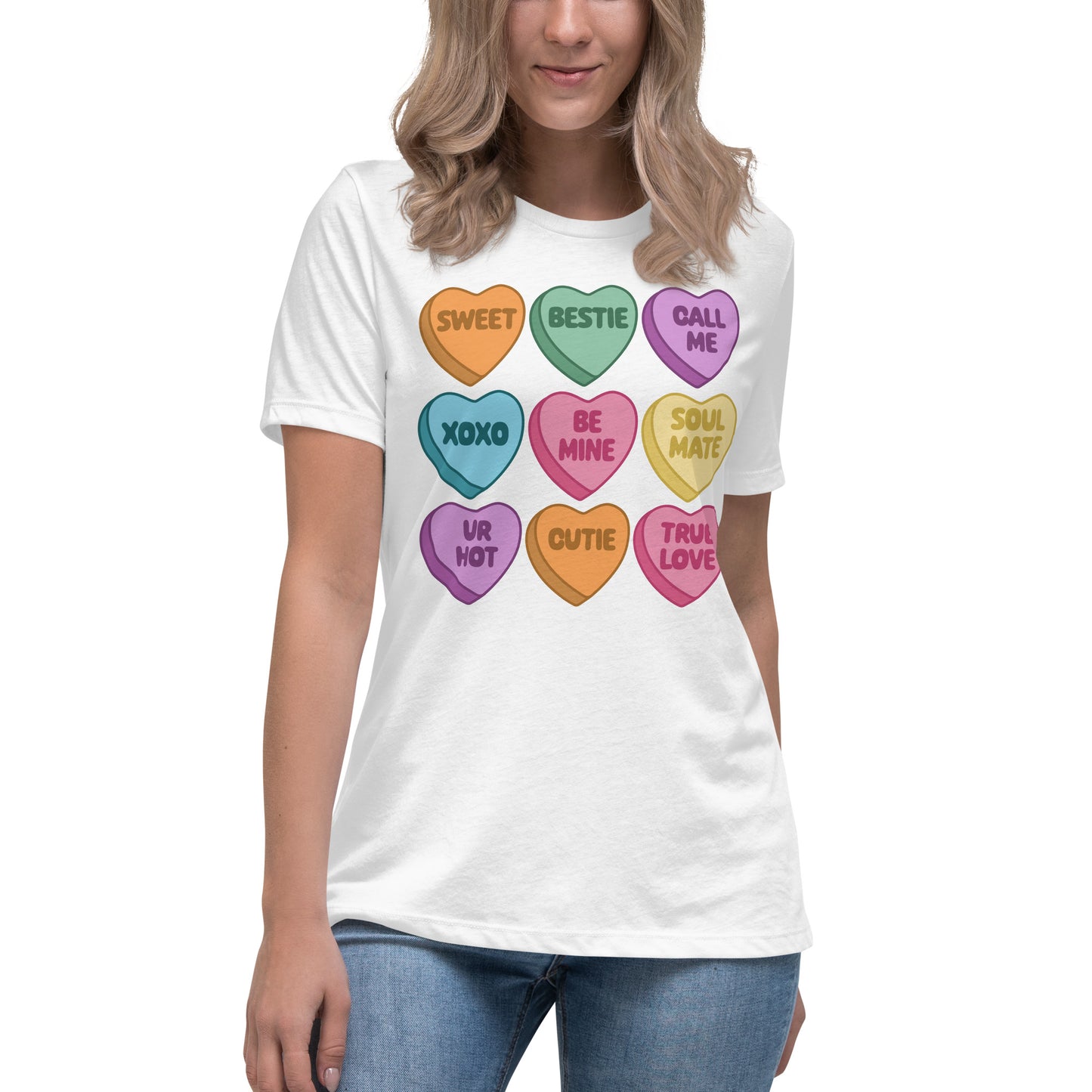 Conversation Hearts Women's Relaxed T-Shirt