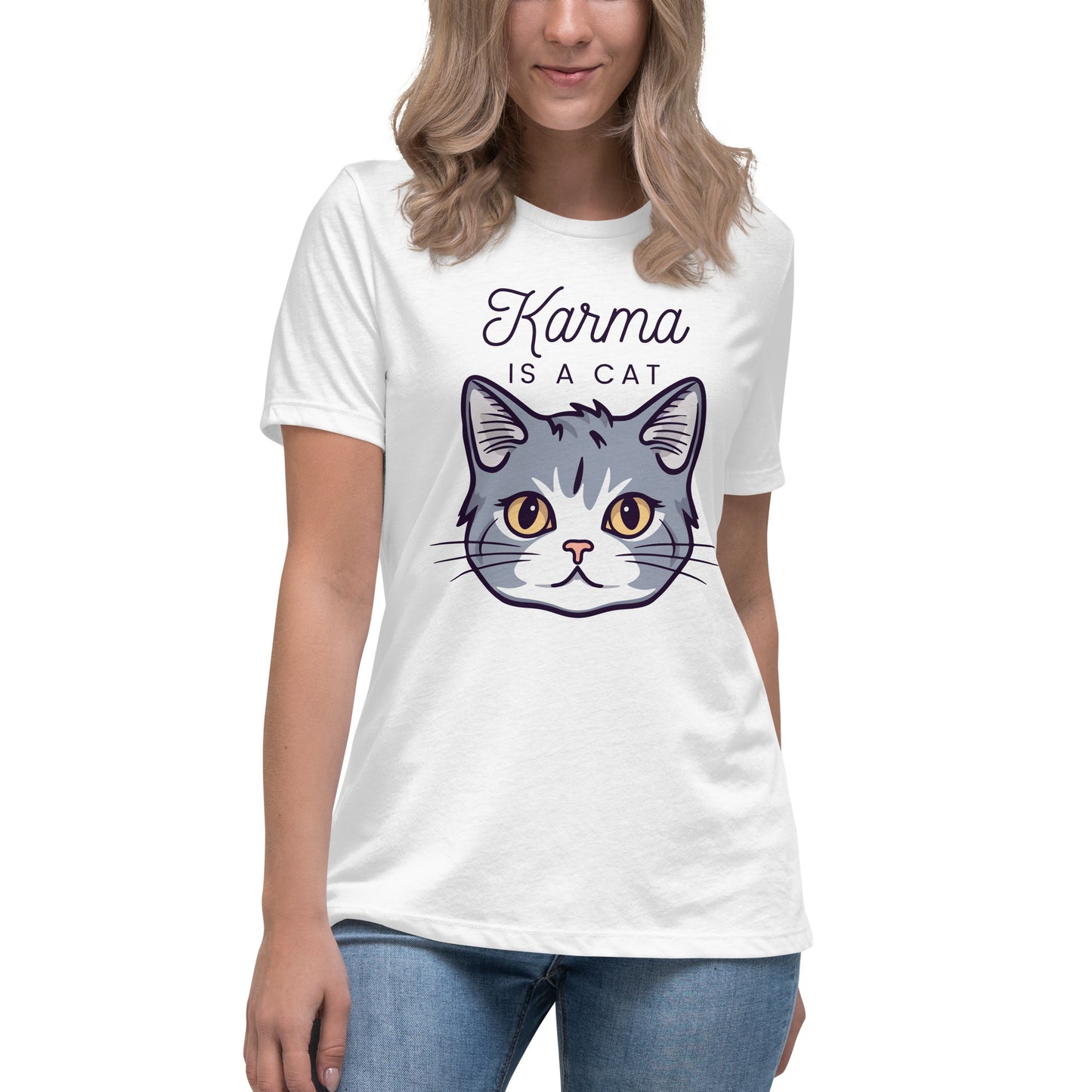 Karma is a Cat Relaxed T-Shirt